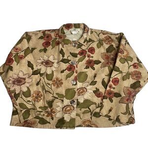 Vintage Orvis Floral Boxy Jacket XL